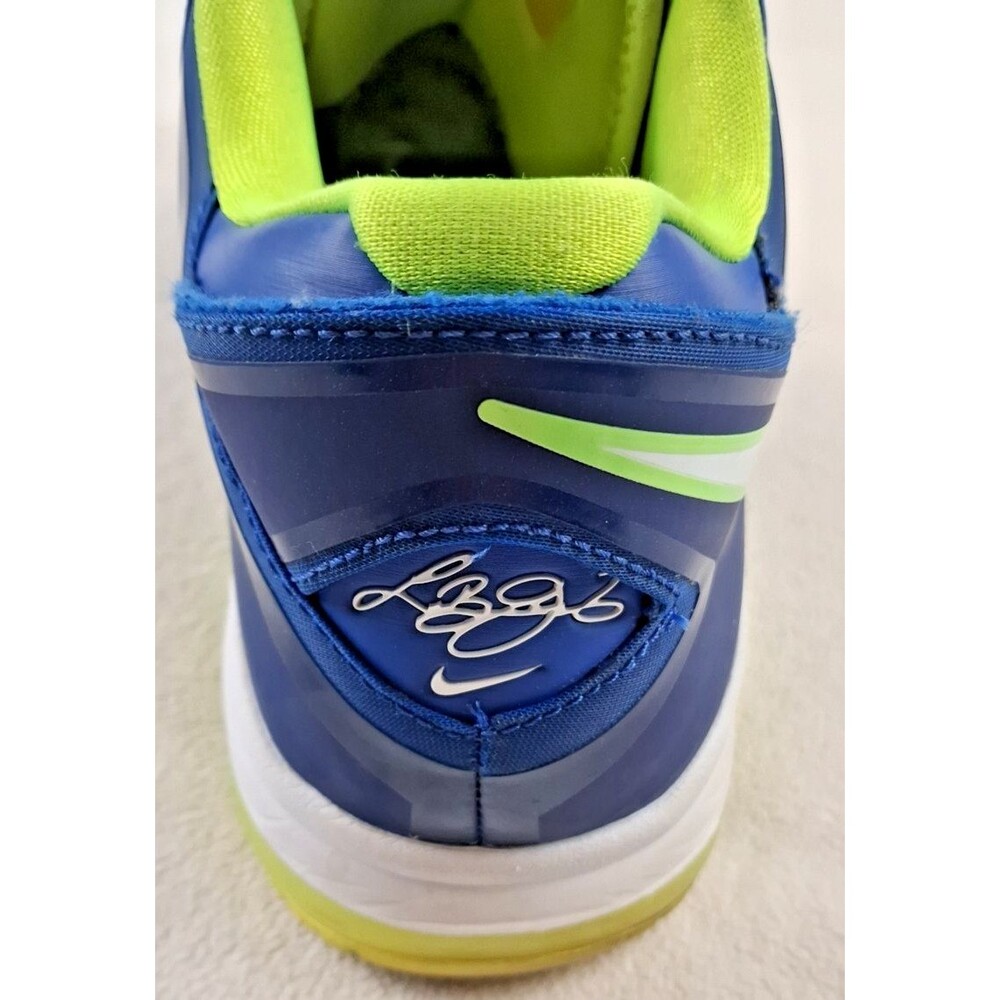 ๐ Nike LeBron 8 V2 Low Men's 12.5 Blue Green Basketball Shoes Sneakers - Picture 11 of 16